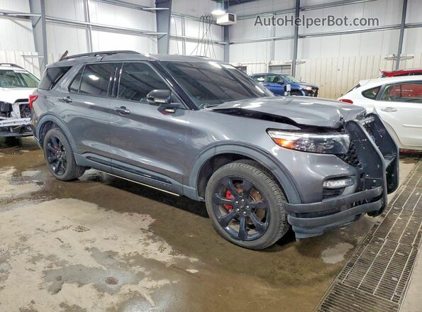 1FM5K8GC5MGB68109 2021 FORD EXPLORER Серый Передняя правая четверть