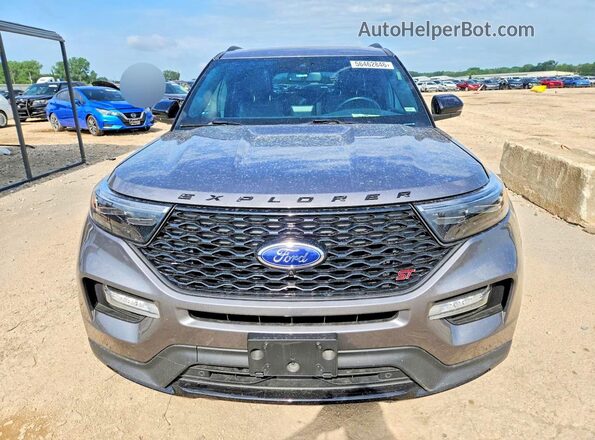 1FM5K8GC6MGC48986 2021 FORD EXPLORER Gray Widok z przodu
