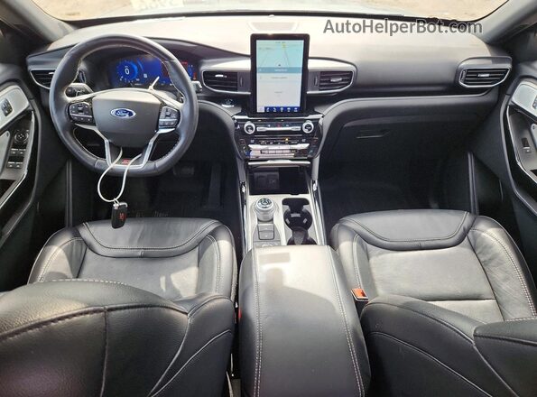 1FM5K8GC6MGC48986 2021 FORD EXPLORER Gray Widok deski rozdzielczej