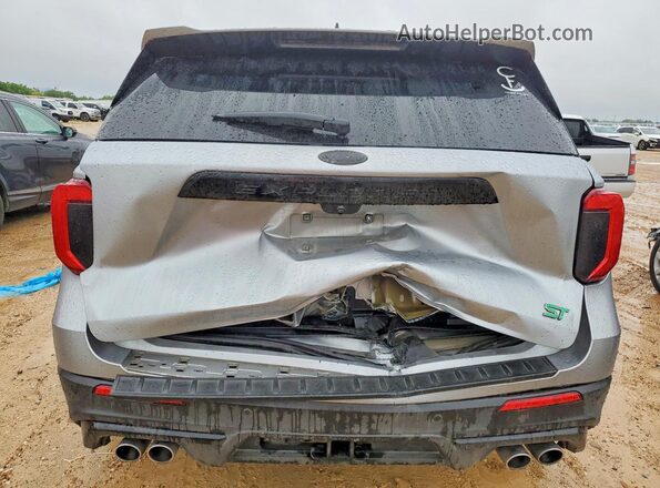 1FM5K8GC6NGA93826 2022 FORD EXPLORER Gray Rear view