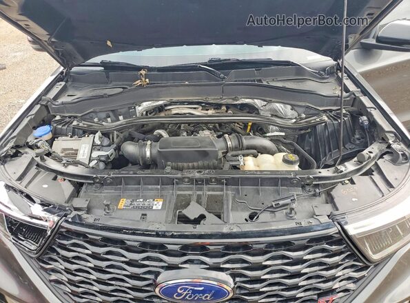 1FM5K8GC7LGA41165 2020 FORD EXPLORER Угольный Вид задней части салона