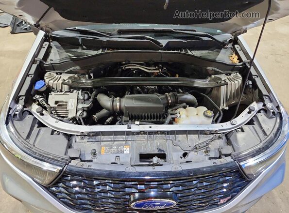 1FM5K8GC7MGA41698 2021 FORD EXPLORER Silver ძრავის განყოფილების ხედი