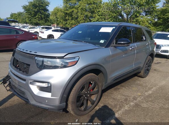 1FM5K8GC7NGA72239 2022 FORD EXPLORER Silver Vista tres cuartos delantera izquierda