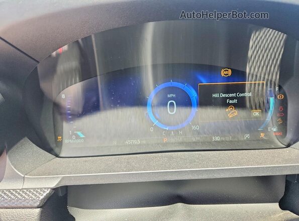 1FM5K8GC7NGC13682 2022 FORD EXPLORER Gray Вид щитка приладів