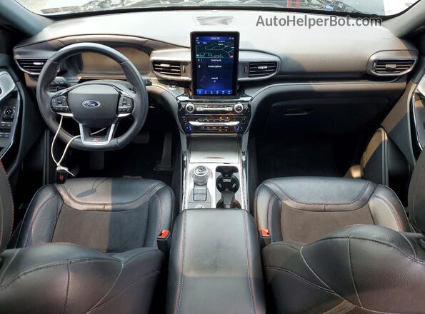 1FM5K8GC7PGA00041 2023 FORD EXPLORER Black Widok deski rozdzielczej