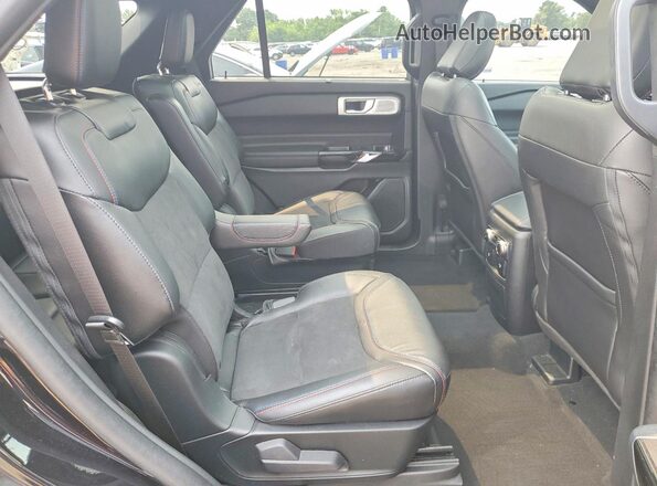 1FM5K8GC7PGA00041 2023 FORD EXPLORER Black Widok wnętrza z tyłu