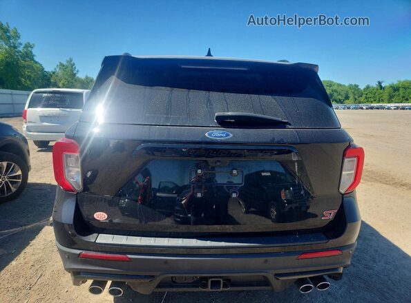 1FM5K8GC7PGA14845 2023 FORD EXPLORER Черный Вид сзади