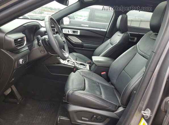 1FM5K8GC8NGA90507 2022 FORD EXPLORER Gray წინა სალონის ხედი