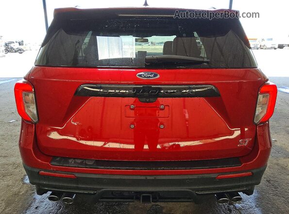 1FM5K8GC9MGA94709 2021 FORD EXPLORER Red უკანა ხედი
