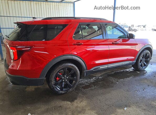 1FM5K8GC9MGA94709 2021 FORD EXPLORER Red უკანა მარჯვენა