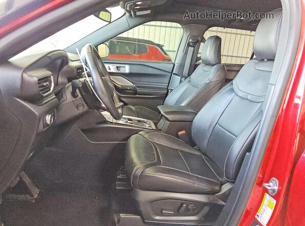 1FM5K8GC9MGA94709 2021 FORD EXPLORER Red წინა სალონის ხედი