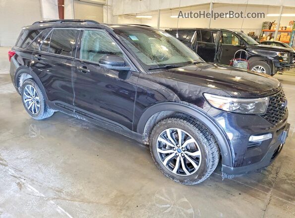 1FM5K8GCXLGC08327 2020 FORD EXPLORER Black Przód prawy