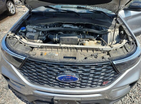 1FM5K8GCXLGC43191 2020 FORD EXPLORER Silver ძრავის განყოფილების ხედი