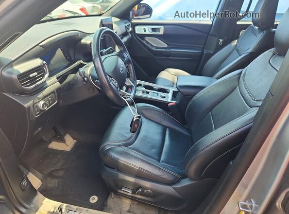1FM5K8GCXLGC43191 2020 FORD EXPLORER Silver წინა სალონის ხედი
