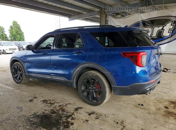 1FM5K8GCXLGD06712 2020 FORD EXPLORER Blue Հետևի ձախ