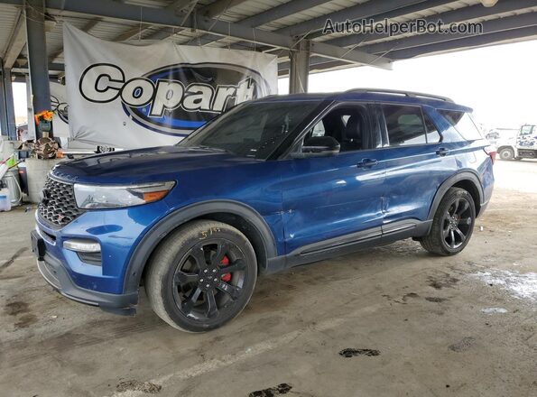1FM5K8GCXLGD06712 2020 FORD EXPLORER Blue Սալոնի 360 աստիճան տեսք