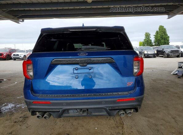 1FM5K8GCXLGD06712 2020 FORD EXPLORER Blue Հետևի տեսք