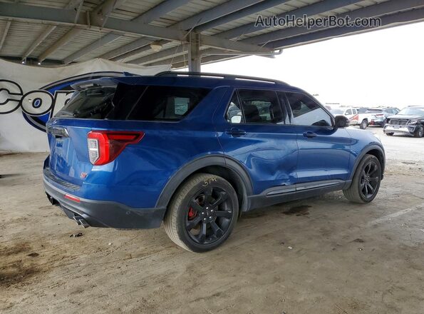 1FM5K8GCXLGD06712 2020 FORD EXPLORER Blue Հետևի աջ
