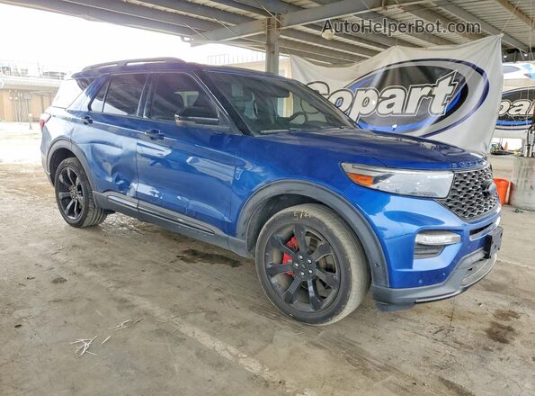 1FM5K8GCXLGD06712 2020 FORD EXPLORER Blue Առջևի աջ