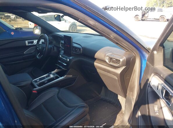 1FM5K8GCXLGD19458 2020 FORD EXPLORER Blue Սալոնի դիմացի տեսք