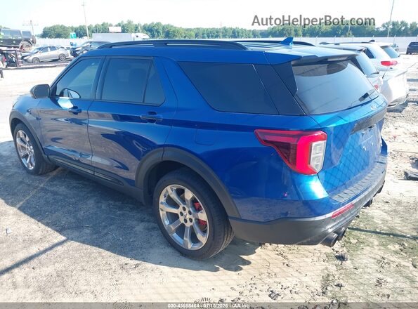 1FM5K8GCXLGD19458 2020 FORD EXPLORER Blue Հետևի ձախ
