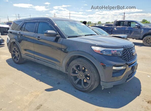 1FM5K8GCXMGA41758 2021 FORD EXPLORER Black Przód prawy
