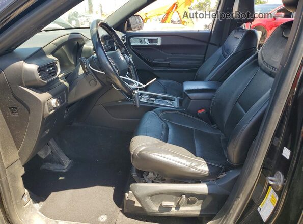 1FM5K8GCXMGA41758 2021 FORD EXPLORER Black Widok wnętrza z przodu