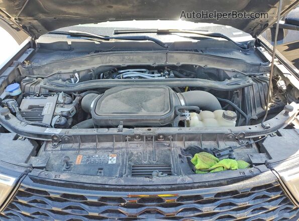 1FM5K8GCXMGA41758 2021 FORD EXPLORER Black Widok komory silnika