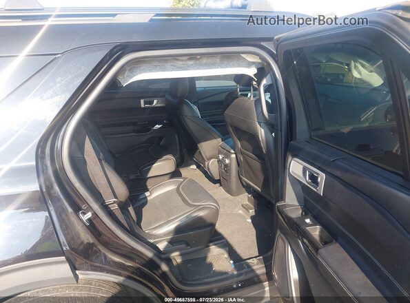 1FM5K8GCXNGA94333 2022 FORD EXPLORER Black Vista de la etiqueta del VIN