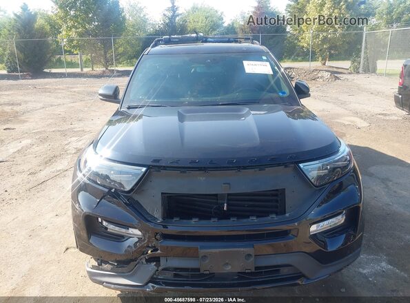 1FM5K8GCXNGA94333 2022 FORD EXPLORER Black Vista interior trasera