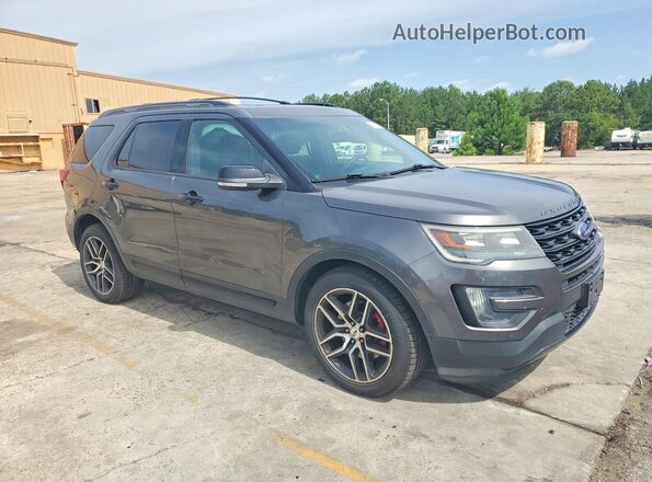 1FM5K8GT0GGA50649 2016 FORD EXPLORER Угольный Передняя правая четверть