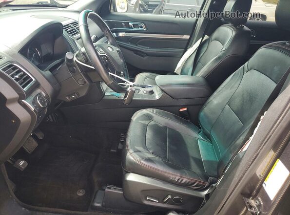 1FM5K8GT0GGA50649 2016 FORD EXPLORER Угольный Вид салона спереди