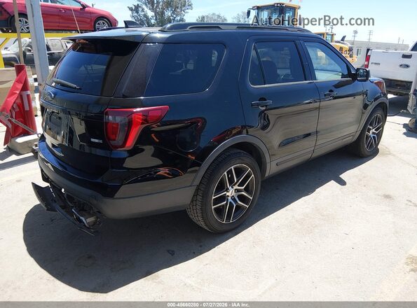 1FM5K8GT0GGD03310 2016 FORD EXPLORER Black Задня права чверть