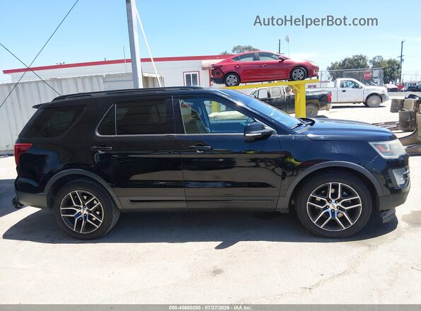 1FM5K8GT0GGD03310 2016 FORD EXPLORER Black Вид задньої частини салону