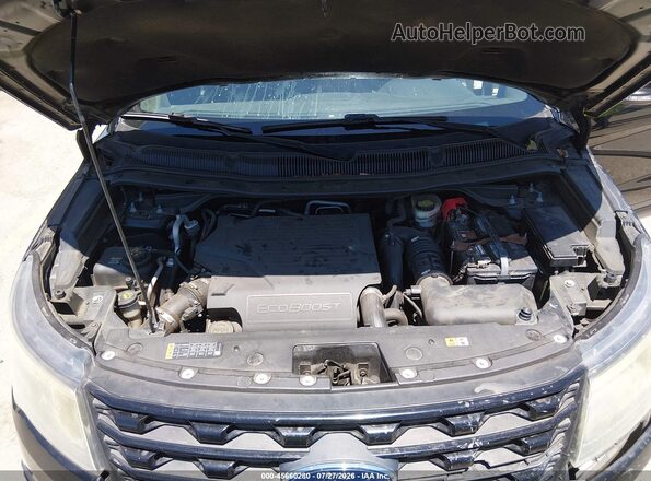 1FM5K8GT0GGD03310 2016 FORD EXPLORER Black Вид ззаду