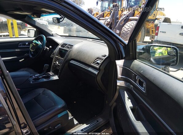 1FM5K8GT0GGD03310 2016 FORD EXPLORER Black Вид салону спереду