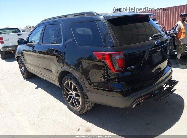 1FM5K8GT0GGD03310 2016 FORD EXPLORER Black Задня ліва чверть