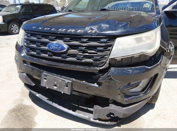 1FM5K8GT0GGD03310 2016 FORD EXPLORER Black Вид спереду