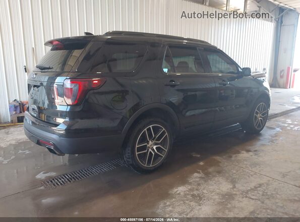 1FM5K8GT0GGD27445 2016 FORD EXPLORER Черный Задняя правая четверть