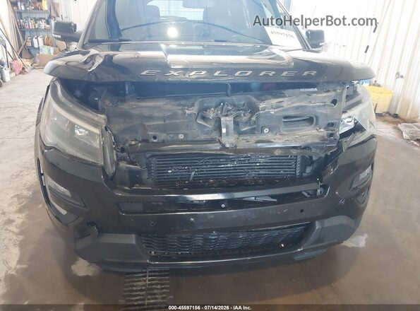 1FM5K8GT0GGD27445 2016 FORD EXPLORER Черный Вид спереди
