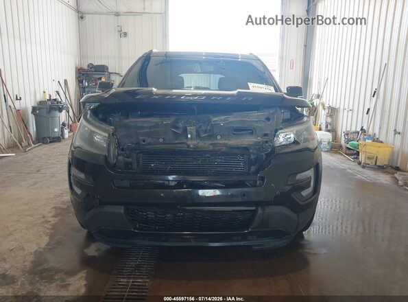 1FM5K8GT0GGD27445 2016 FORD EXPLORER Черный Вид задней части салона