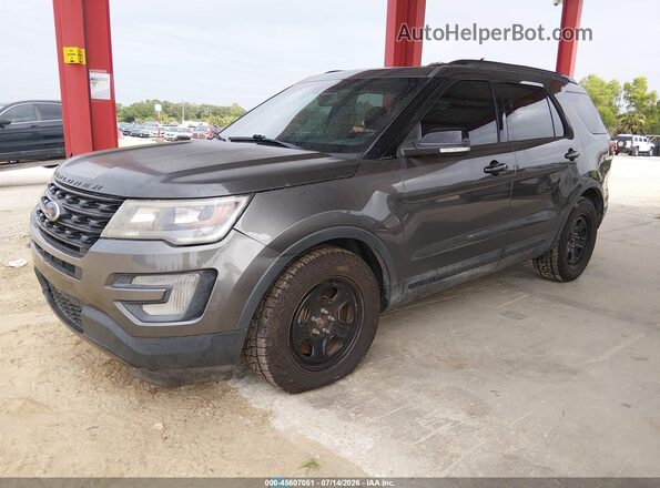 1FM5K8GT0GGD34010 2016 FORD EXPLORER Black Przód lewy