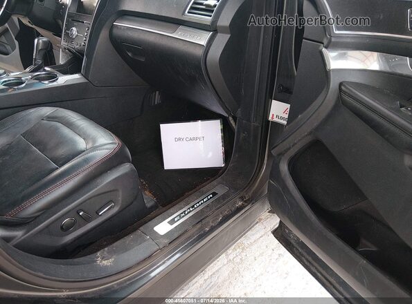 1FM5K8GT0GGD34010 2016 FORD EXPLORER Black Widok z przodu