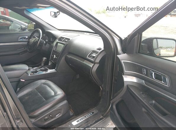 1FM5K8GT0GGD34010 2016 FORD EXPLORER Black Widok wnętrza z przodu