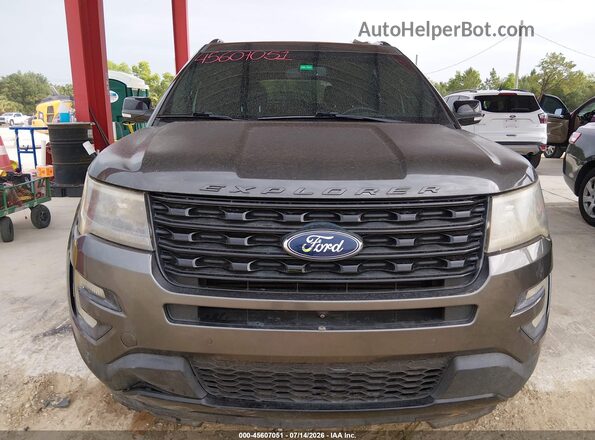 1FM5K8GT0GGD34010 2016 FORD EXPLORER Black Widok wnętrza z tyłu