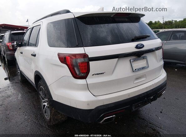 1FM5K8GT0HGA45890 2017 FORD EXPLORER Белый Задняя левая четверть