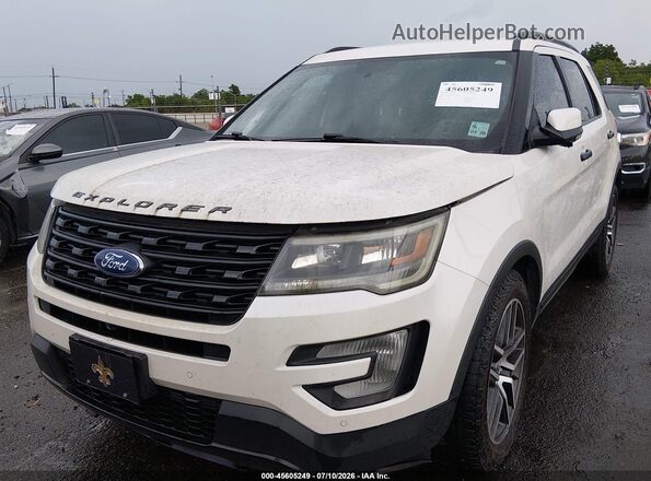 1FM5K8GT0HGA45890 2017 FORD EXPLORER Белый Вид спереди