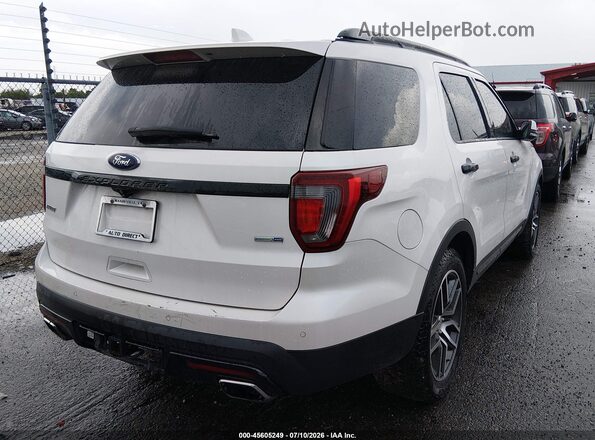 1FM5K8GT0HGA45890 2017 FORD EXPLORER Белый Задняя правая четверть