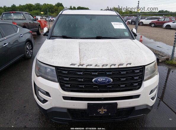 1FM5K8GT0HGA45890 2017 FORD EXPLORER Белый Вид щитка приборов