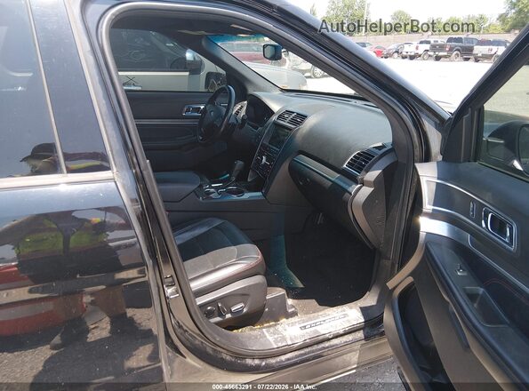 1FM5K8GT0HGA99139 2017 FORD EXPLORER Черный Вид салона спереди